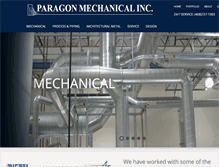 Tablet Screenshot of paragonmechanical.com